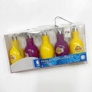 NBA Los Angeles Lakers team bulb ornaments